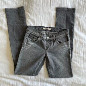 J Brand Gray Straight Jeans (sz 24)
